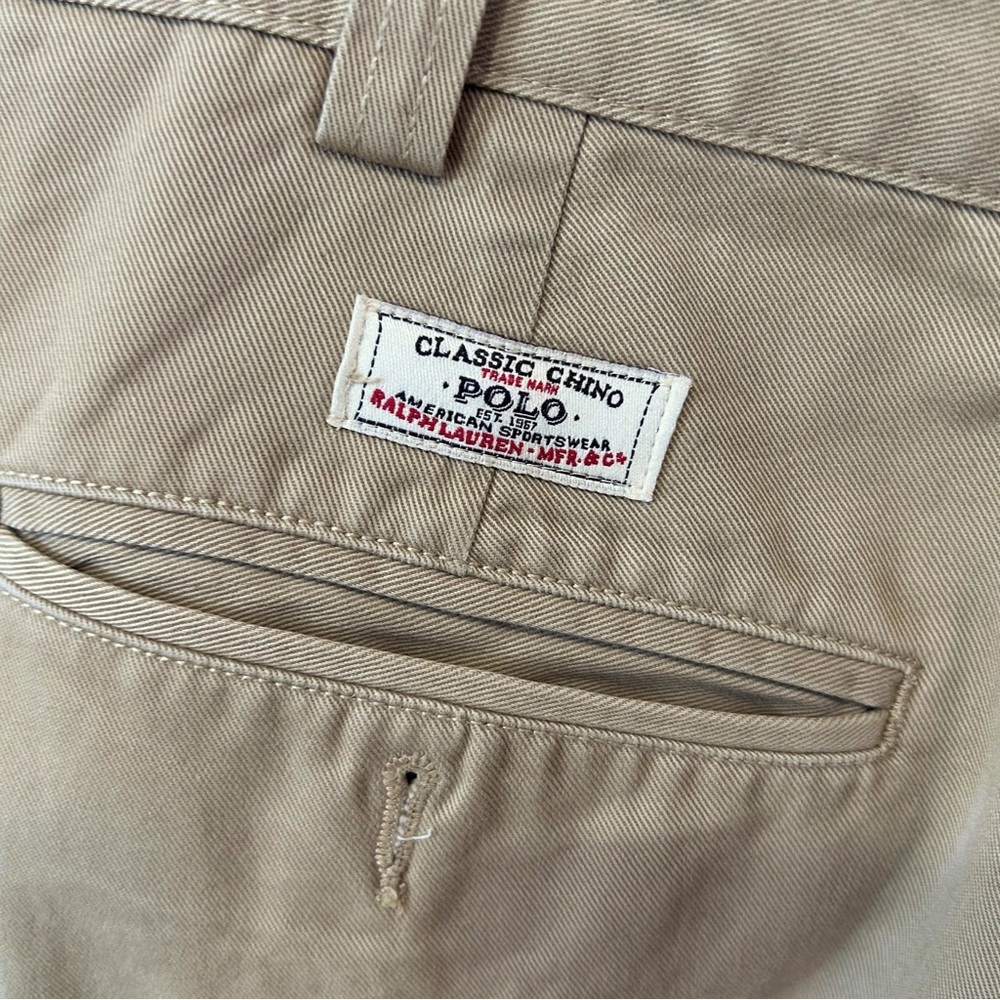 Ralph Lauren Polo Vintage Chino Polo Khakis  Philip Pant 36x30 Flat Front